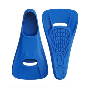 Short blade comfort silicone adult diving fins