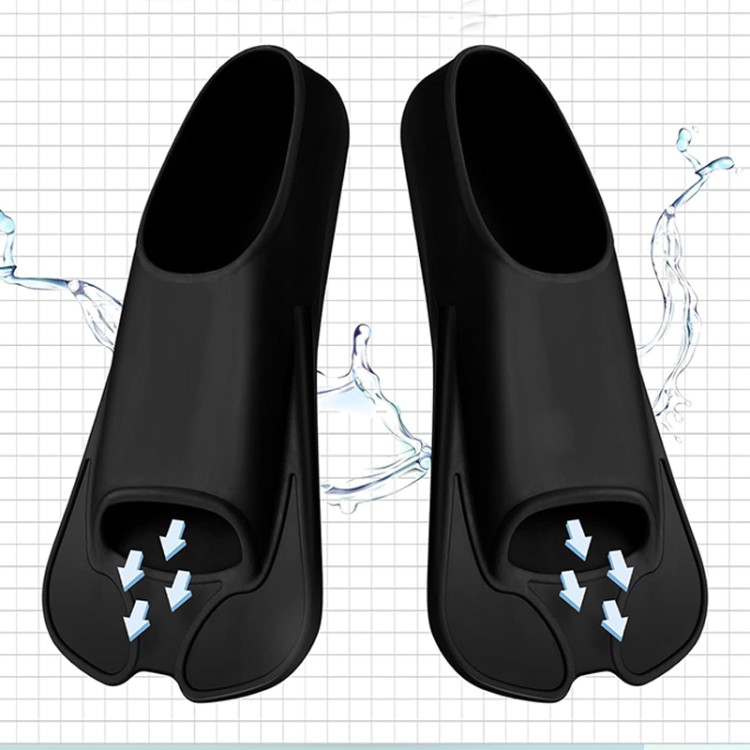 Comfortable and flexible silicone adult diving fins