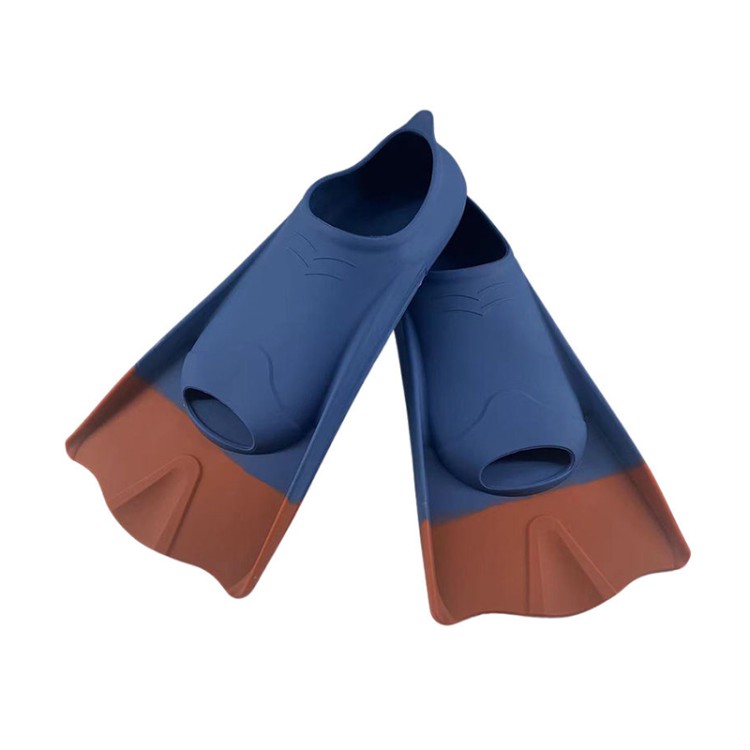 High toughness short silicone adult diving fins