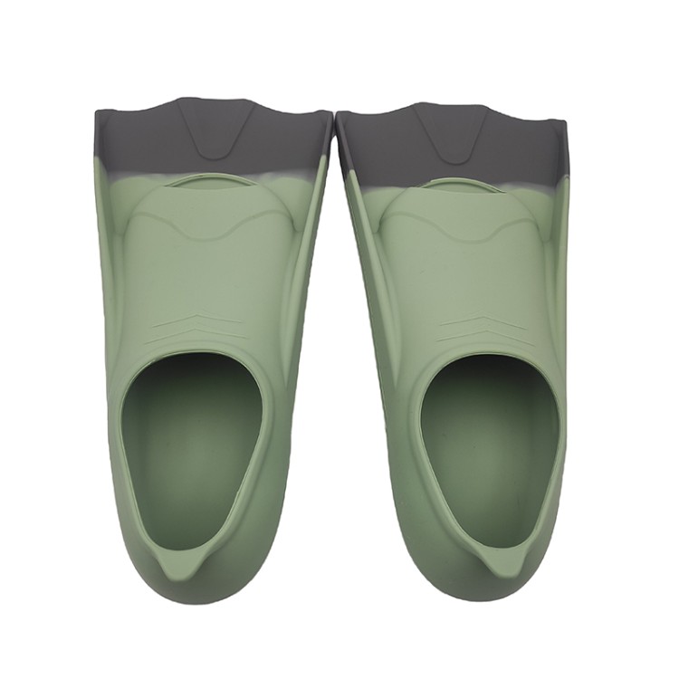 Color matching wide fin silicone adult diving fins