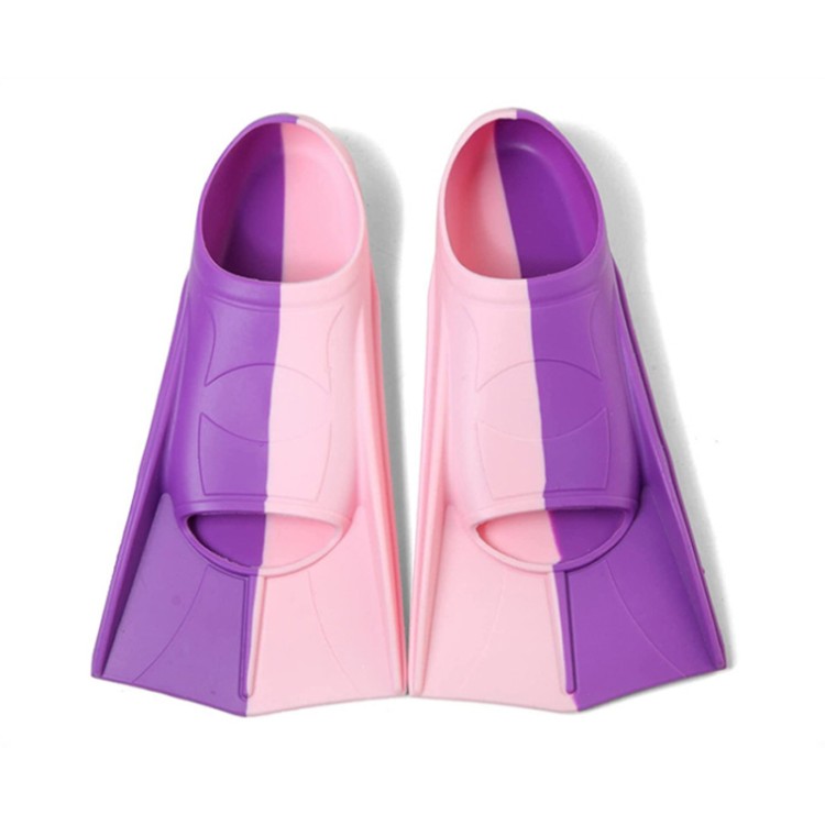 Color matching wide fin silicone adult diving fins