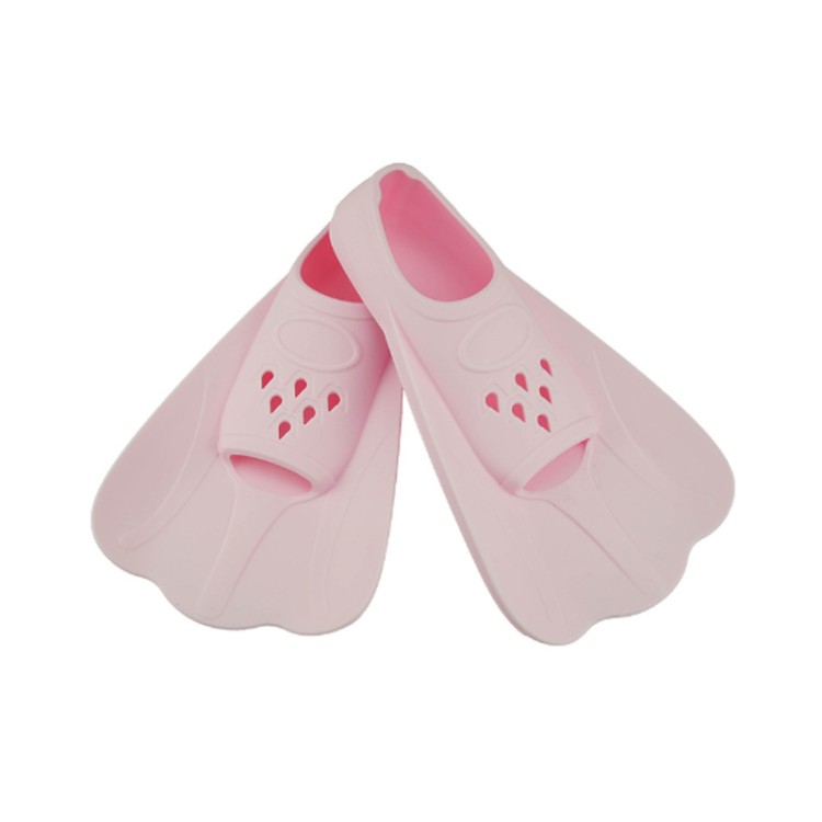 Porous drainage non-slip silicone adult diving fins