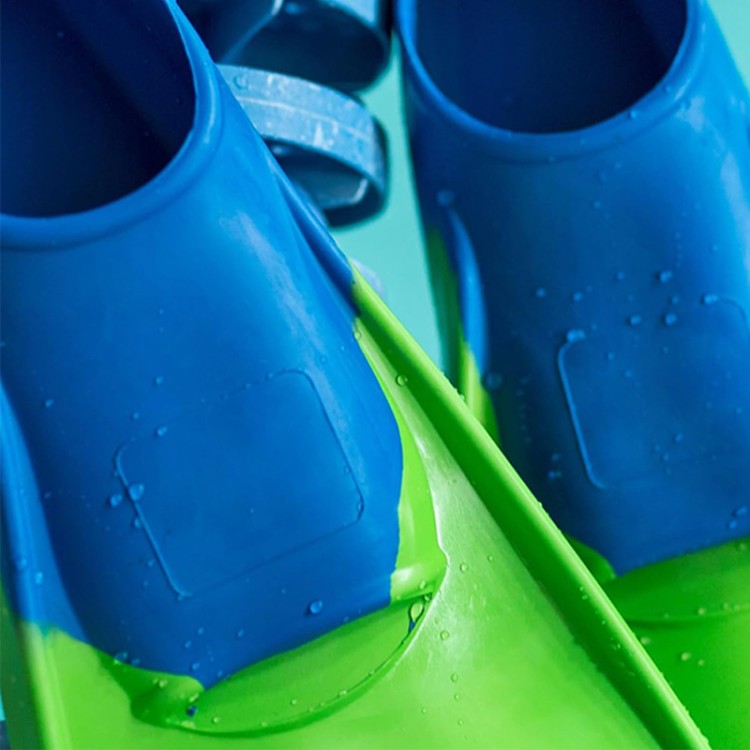 Long blade non-slip silicone adult diving fins
