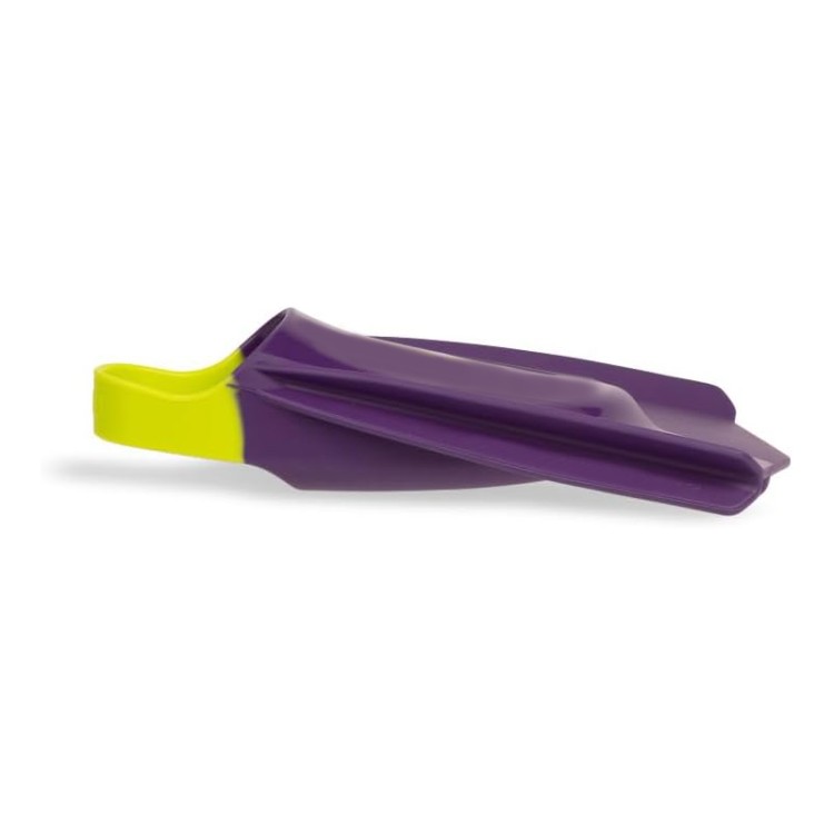 Hydrodynamic short blade silicone adult diving fins