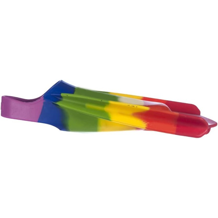 Colorful short blade silicone adult diving fins