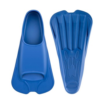 Short blade non-slip silicone adult diving fins