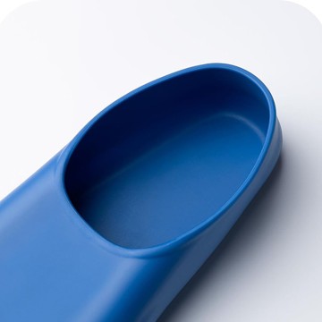 Short blade non-slip silicone adult diving fins