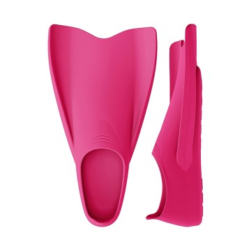 Streamlined groove silicone adult diving fins