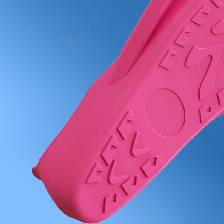 Streamlined groove silicone adult diving fins