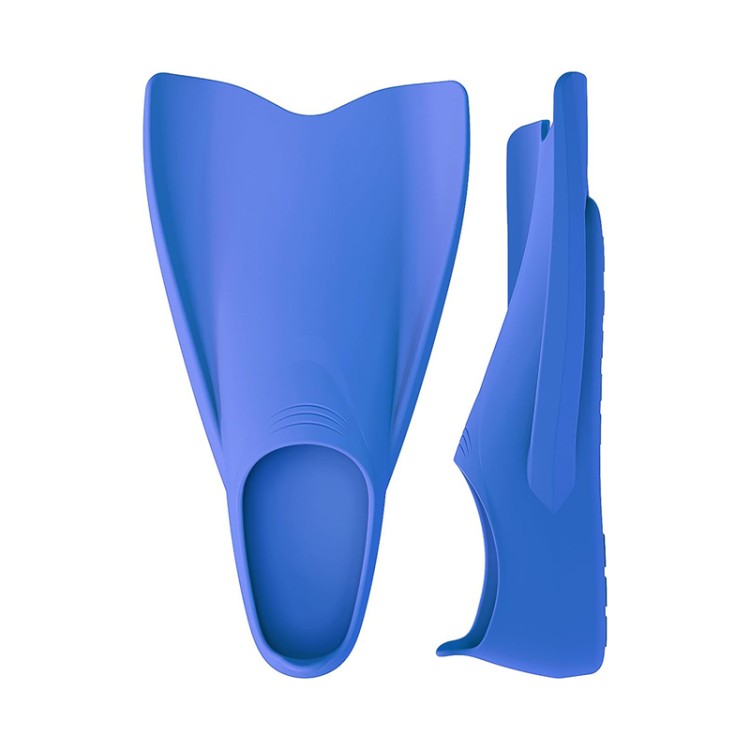 Streamlined groove silicone adult diving fins