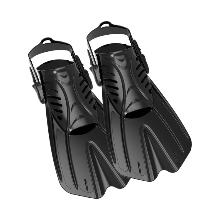 Small portable adjustable open adult diving fins
