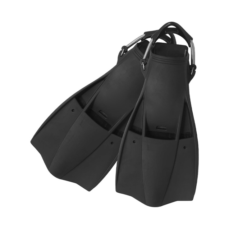 Stainless steel spring with rubber adult diving fins