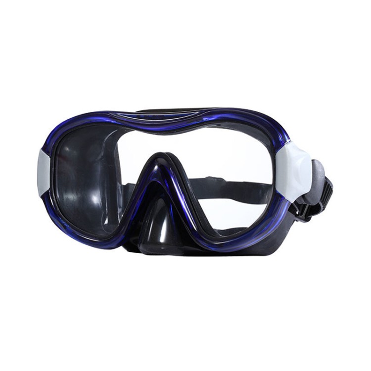 Classic large frame tempered glass adult diving mask