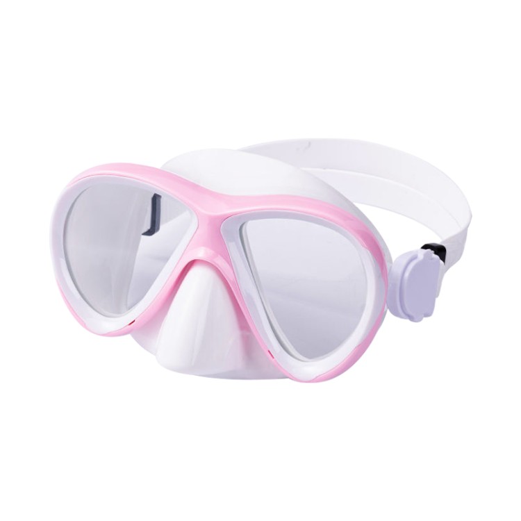 Tempered glass lens color matching adult diving mask