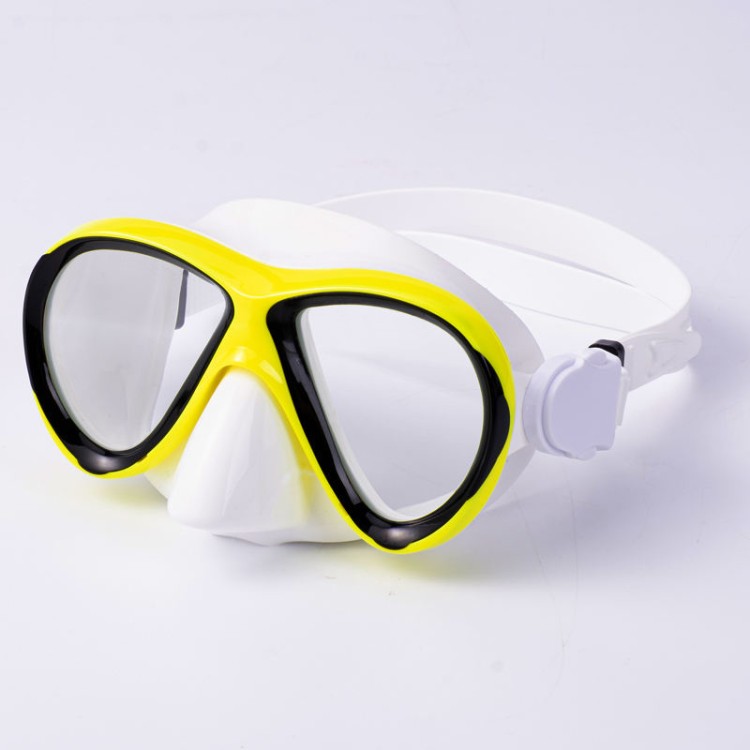 Tempered glass lens color matching adult diving mask