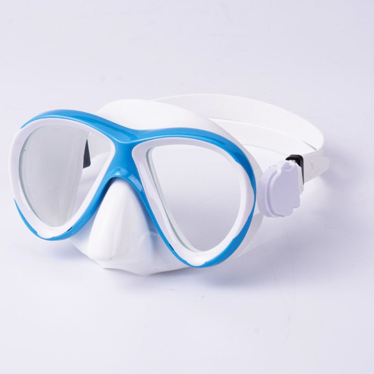 Tempered glass lens color matching adult diving mask
