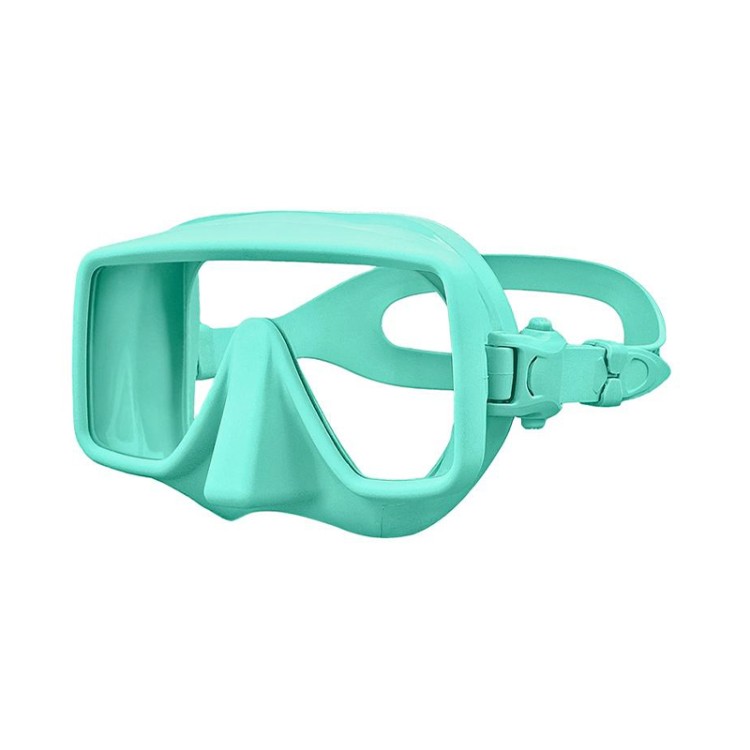 Solid color silicone frameless adult diving mask