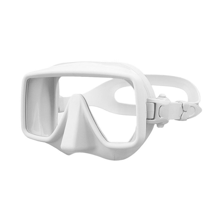 Solid color silicone frameless adult diving mask