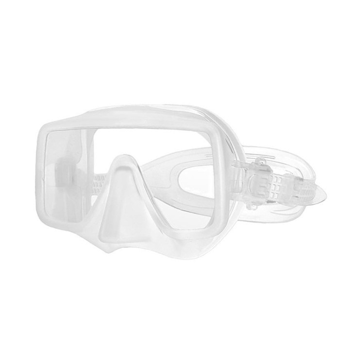 Solid color silicone frameless adult diving mask
