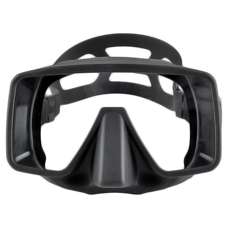 Black HD anti-fog adjustable adult diving mask