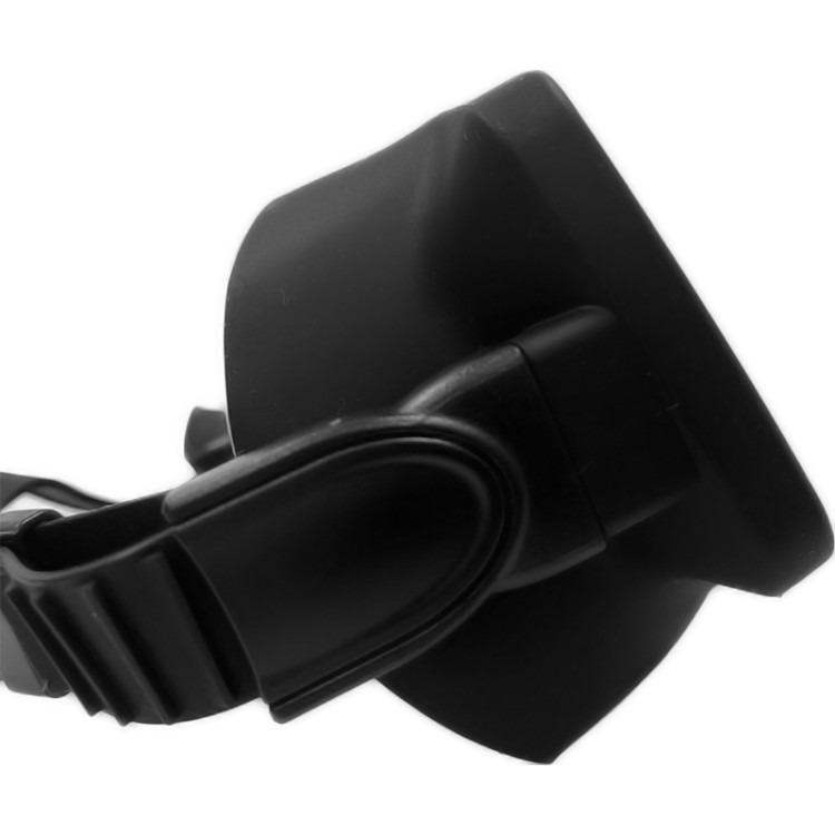 Black HD anti-fog adjustable adult diving mask