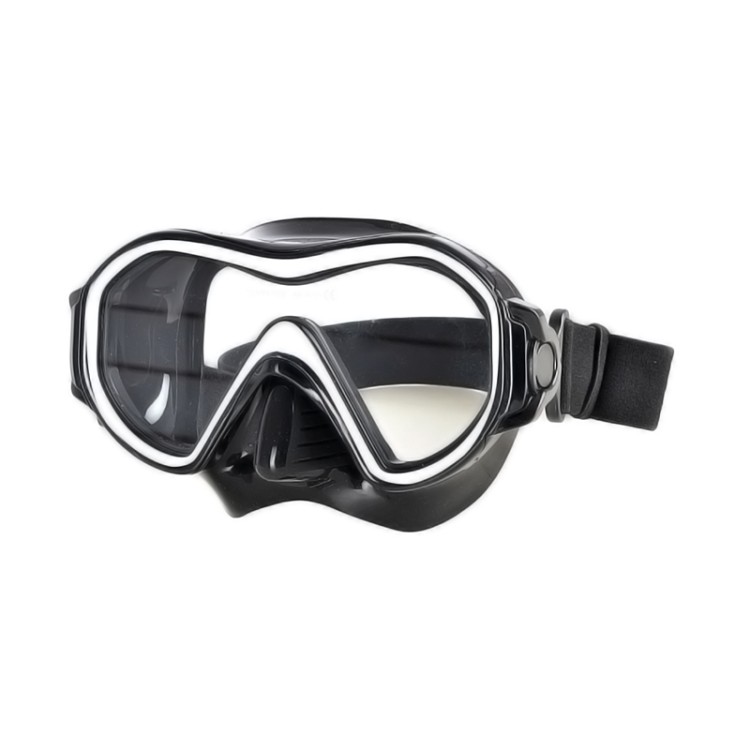 Professional tempered glass lens adult diving mask