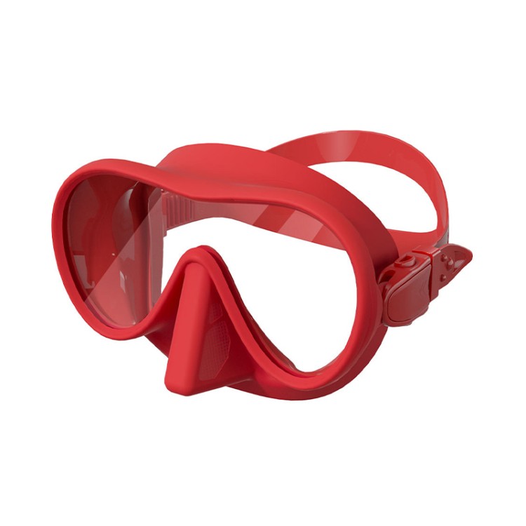 Ultra-light anti-fog silicone adult diving mask