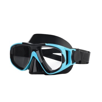 Black HD wide-angle anti-fog adult diving mask