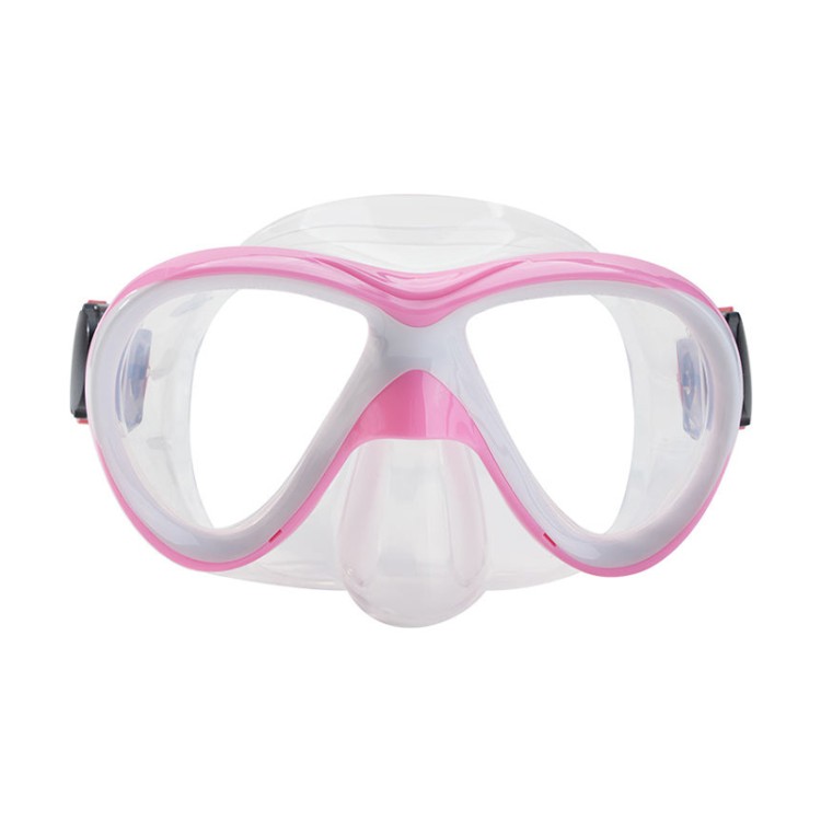 HD anti-fog wide viewing angle adult diving mask