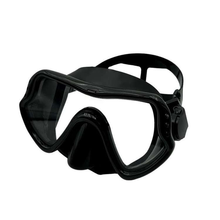 Clear vision tempered glass adult diving mask