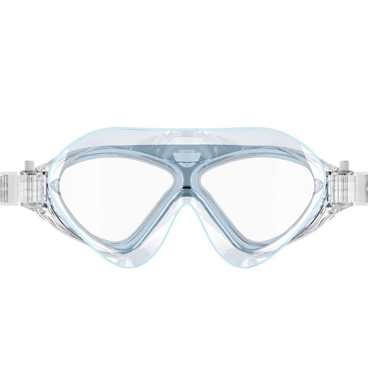 Portable transparent anti-fog adult swimming goggles