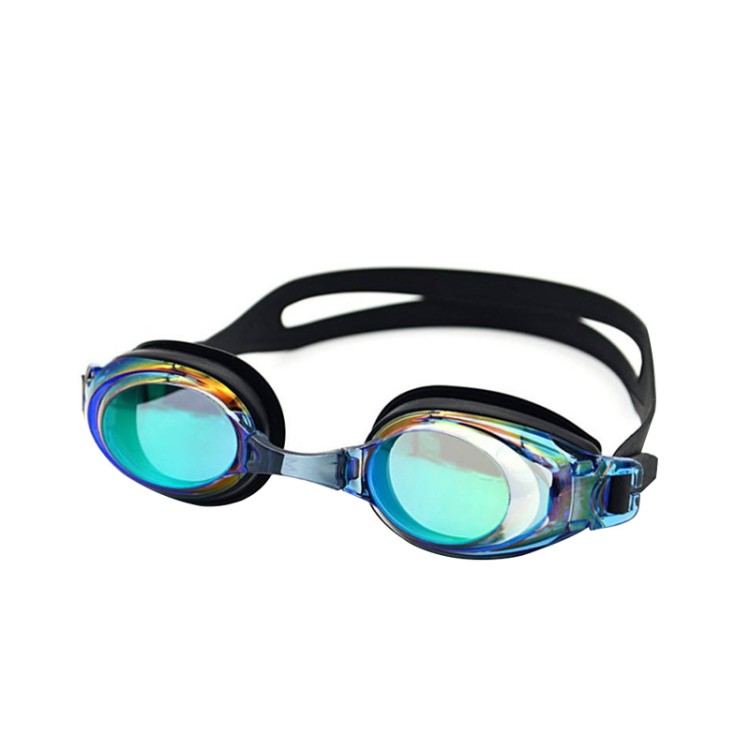 Durable waterproof mirror adult swimming goggles