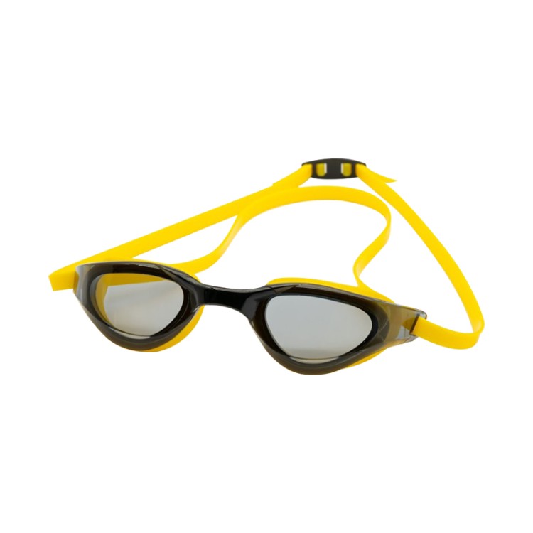 Racing mirror coated adult swimming goggles