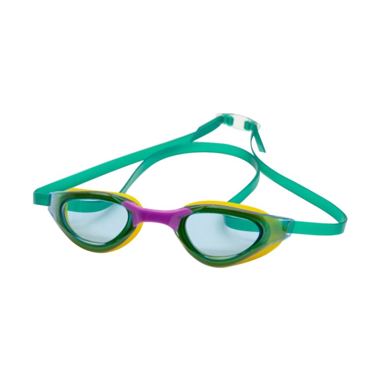 Racing mirror coated adult swimming goggles