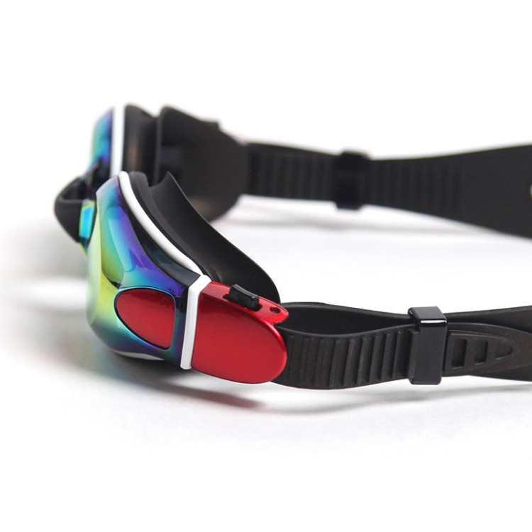 HD anti-fog streamlined adult swimming goggles