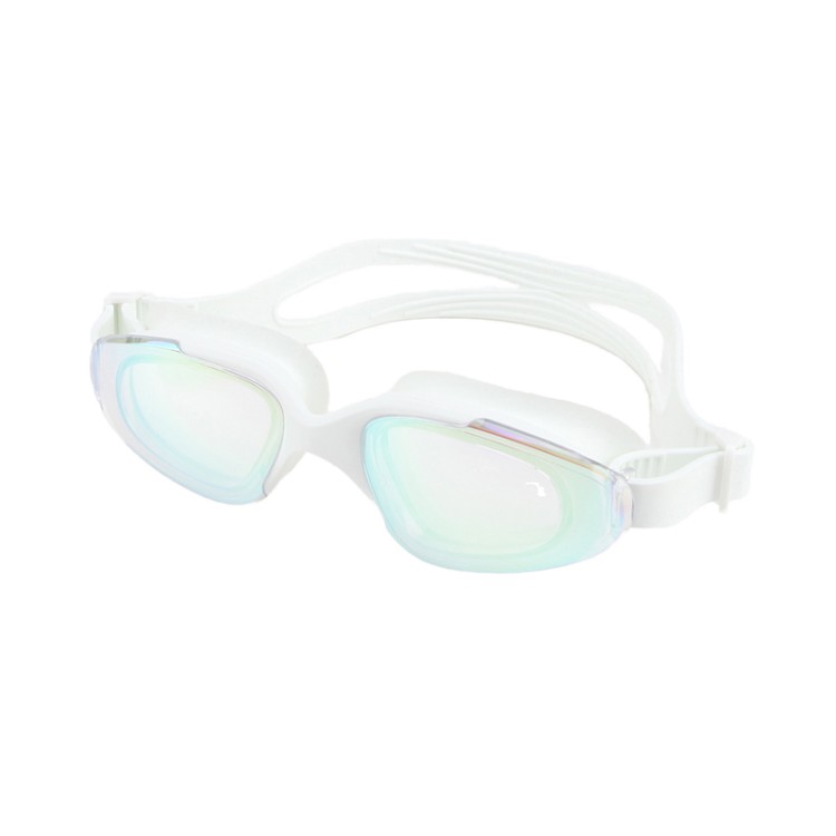 Large frame mirror silicone adult swimming goggles