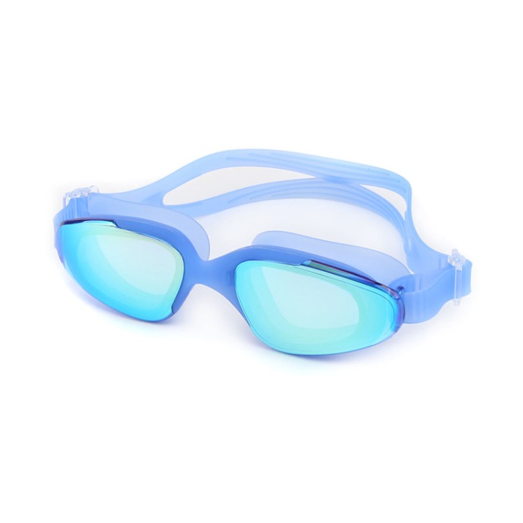 Large frame mirror silicone adult swimming goggles