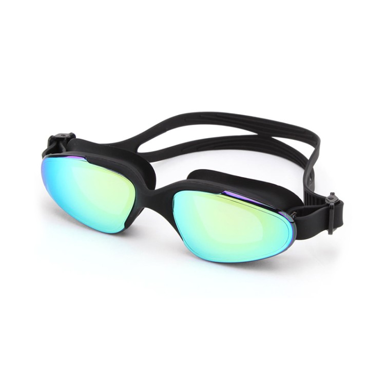 Large frame mirror silicone adult swimming goggles