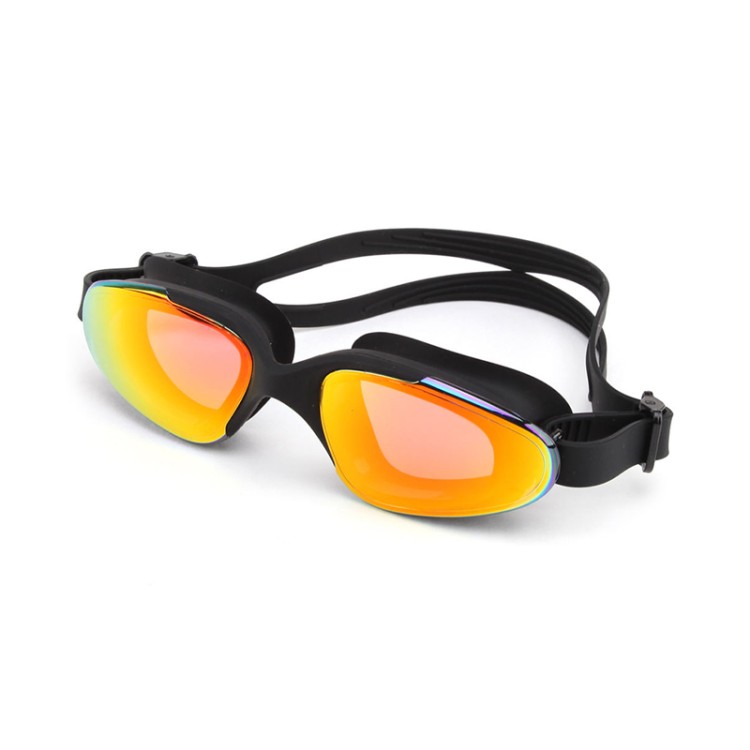 Large frame mirror silicone adult swimming goggles