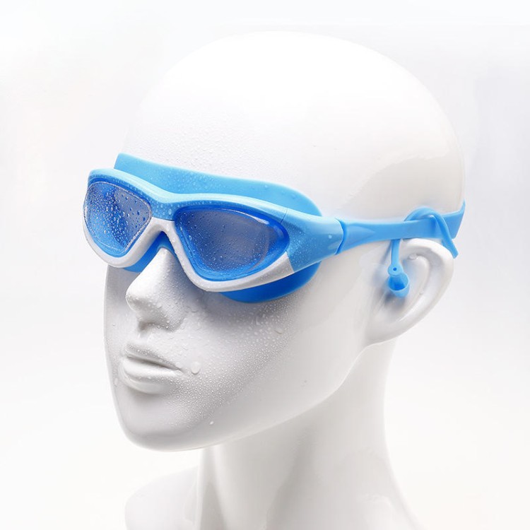 HD anti-fog large frame adult swimming goggles
