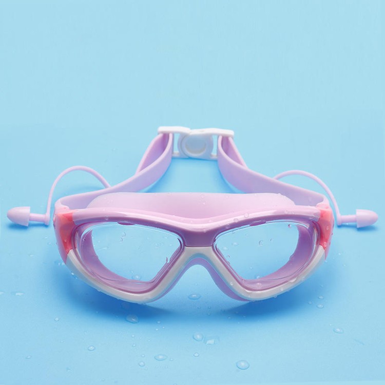 HD anti-fog large frame adult swimming goggles