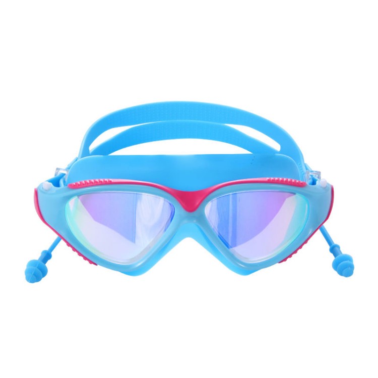 One-piece large frame adult swimming goggles