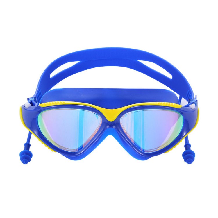 One-piece large frame adult swimming goggles