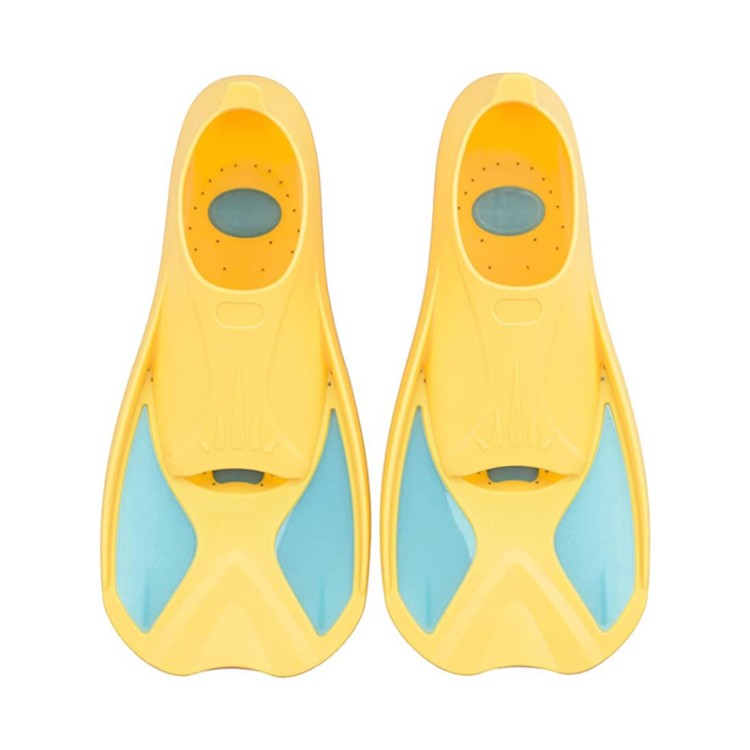 Comfortable and non-slip short children's diving fins