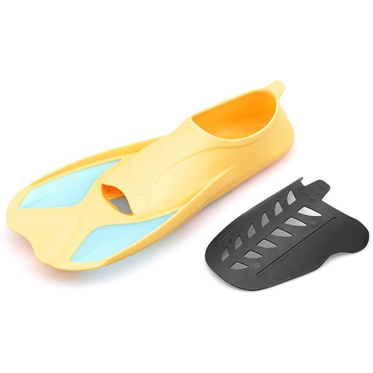 Comfortable and non-slip short children's diving fins