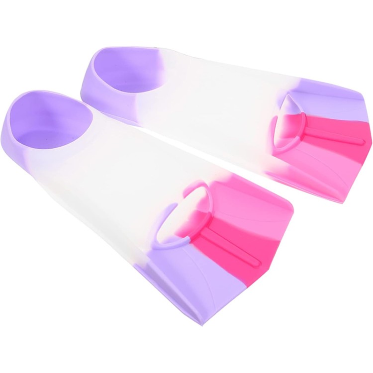 Short blade comfort silicone kids diving fins