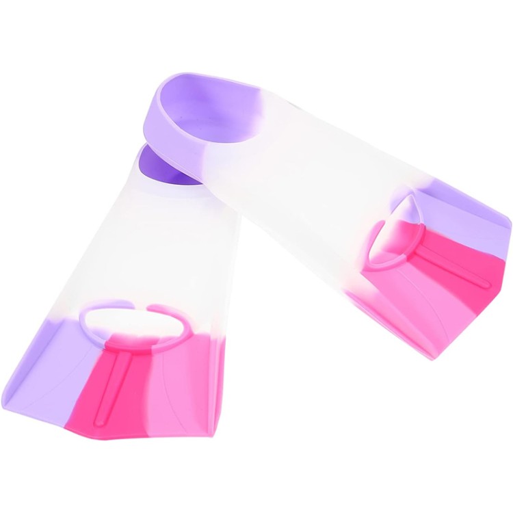 Short blade comfort silicone kids diving fins