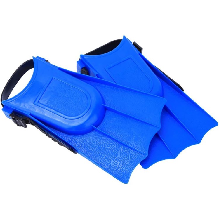 Lightweight blue adjustable children's diving fins