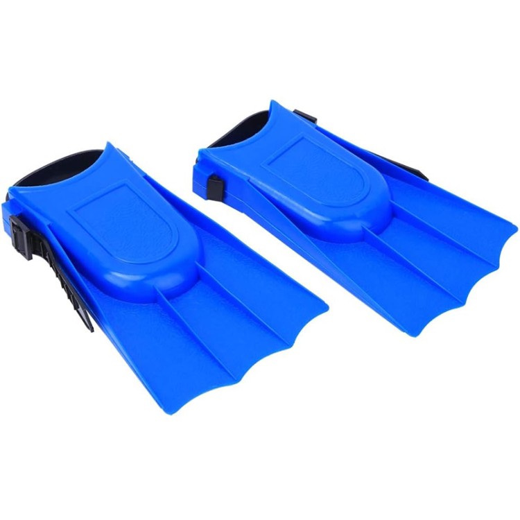 Lightweight blue adjustable children's diving fins
