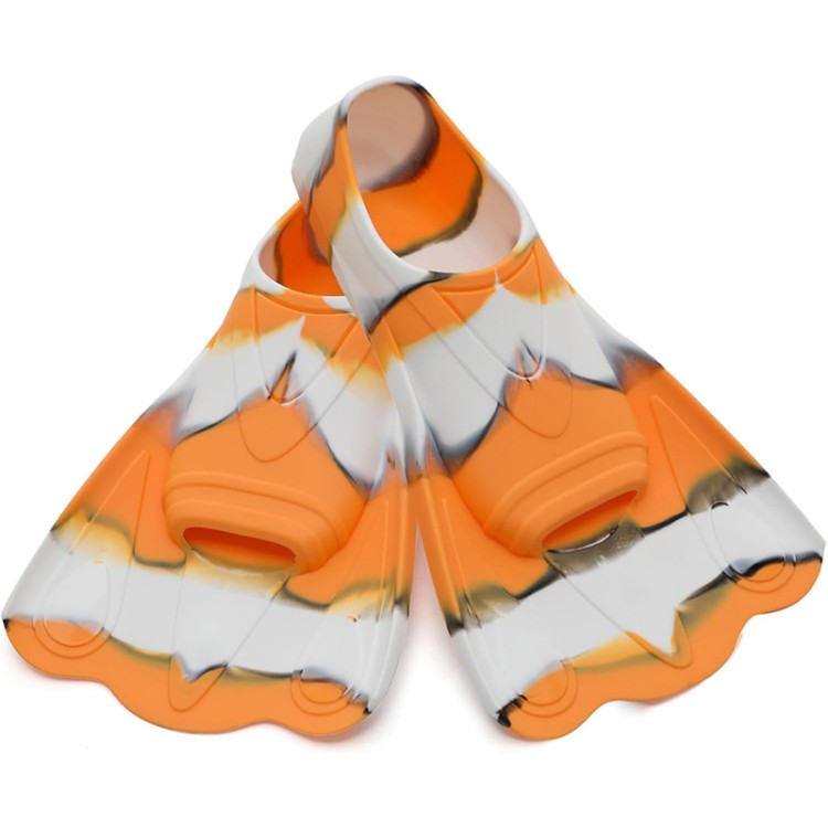 Short blade non-slip short children's diving fins